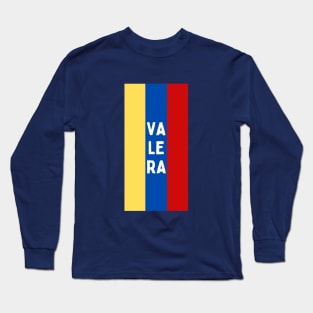 Valera City in Venezuelan Flag Colors Vertical Long Sleeve T-Shirt